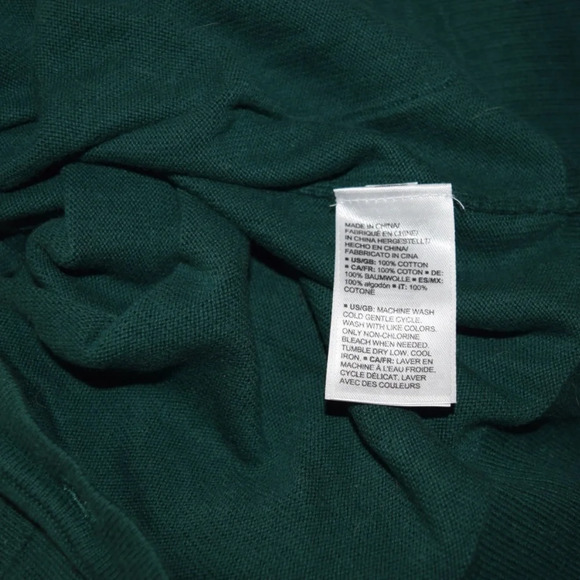 AMAZON ESSENTIALS Hunter Green Girls Uniform Cardigan Sweater Size XS (4… - Picture 5 of 5